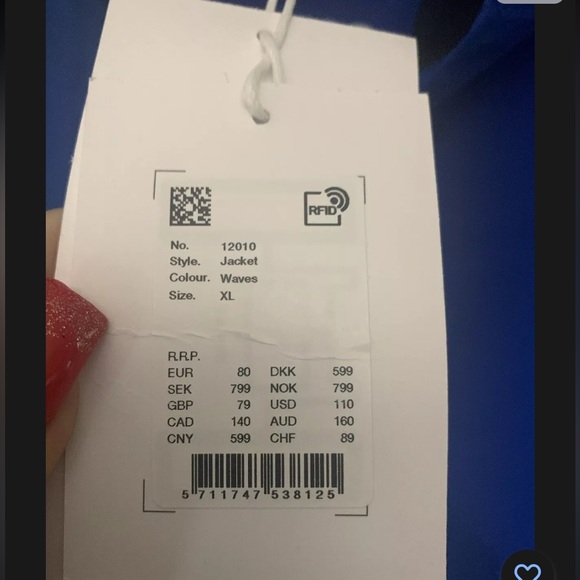 NWT Rains XL Wave 12010 Jacket $140 retail - Picture 4 of 10